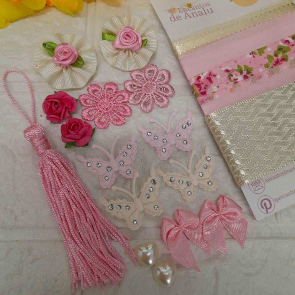 Kit de Fitas e Embellishment - Kit único e exclusivo