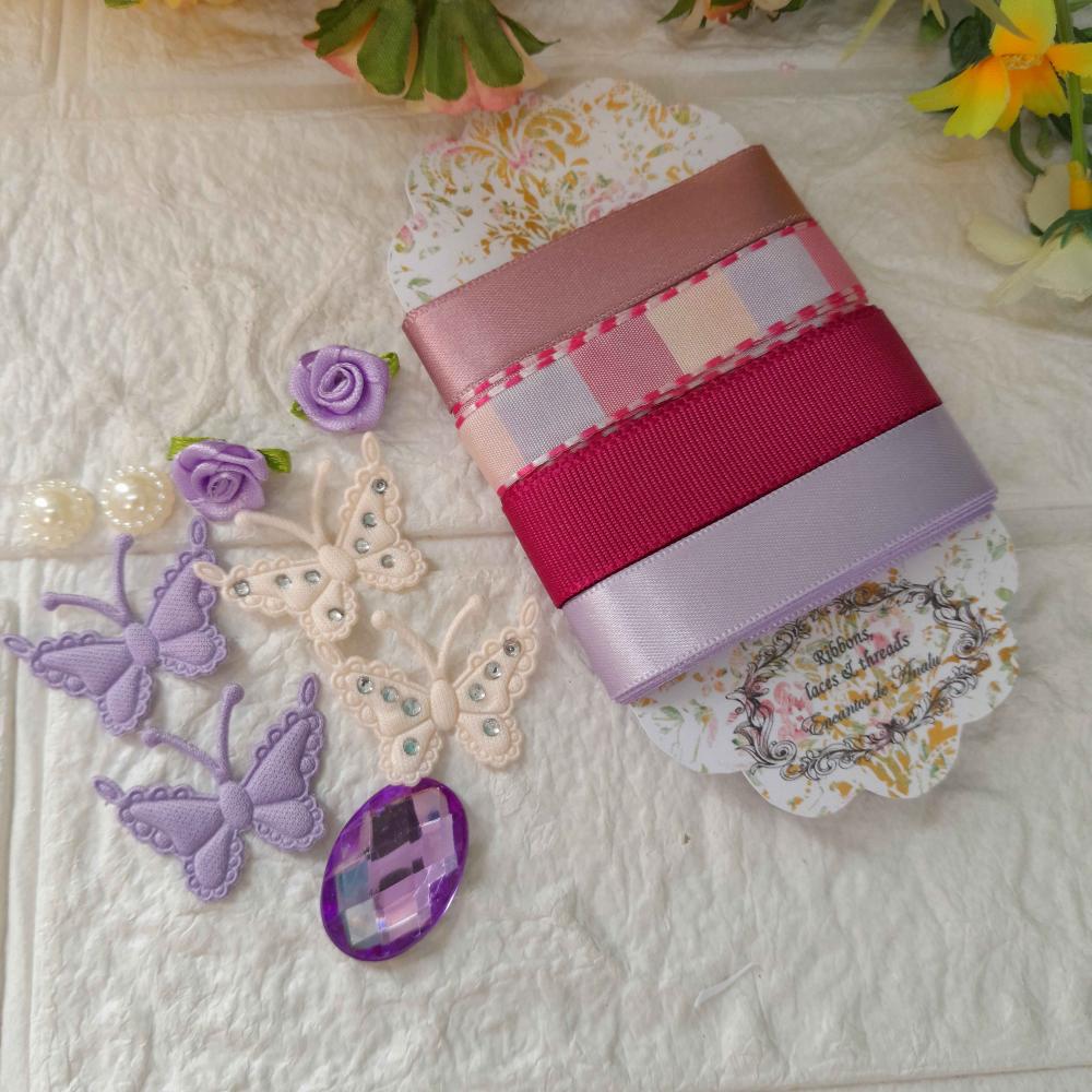 Kit de Fitas e Embellishment - Kit único e exclusivo