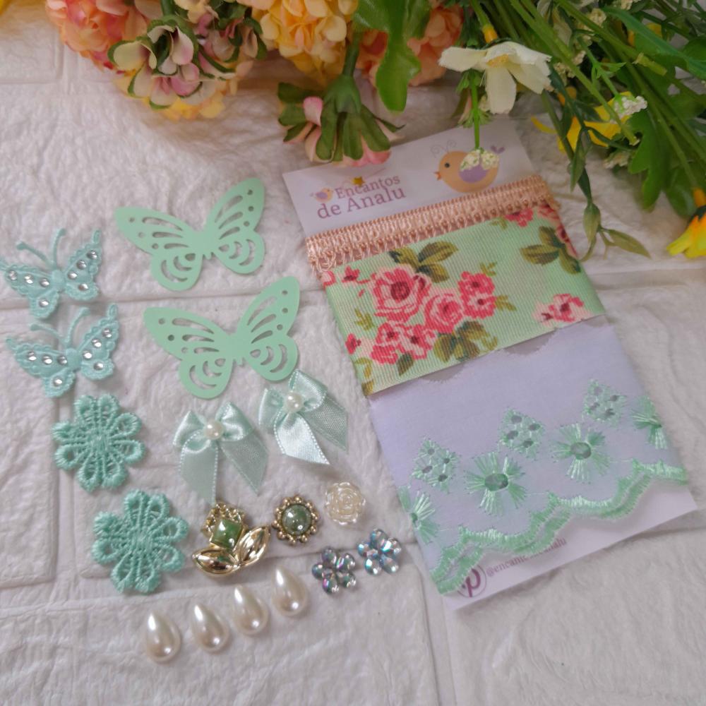 Kit de Fitas e Embellishment - Kit único e exclusivo