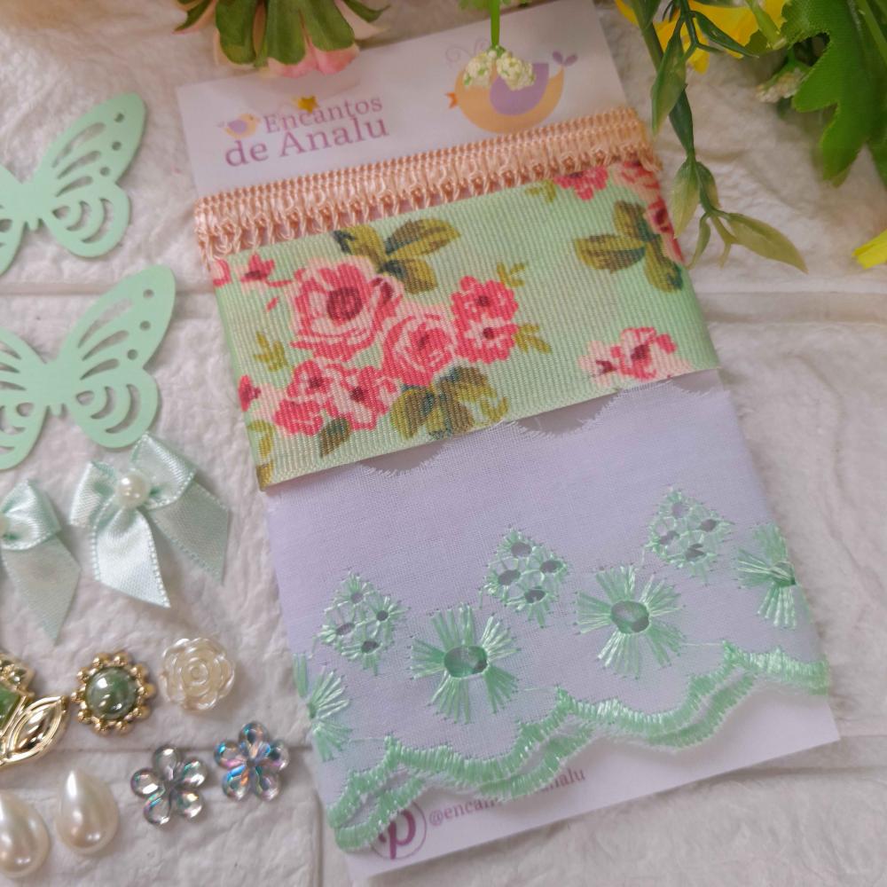 Kit de Fitas e Embellishment - Kit único e exclusivo