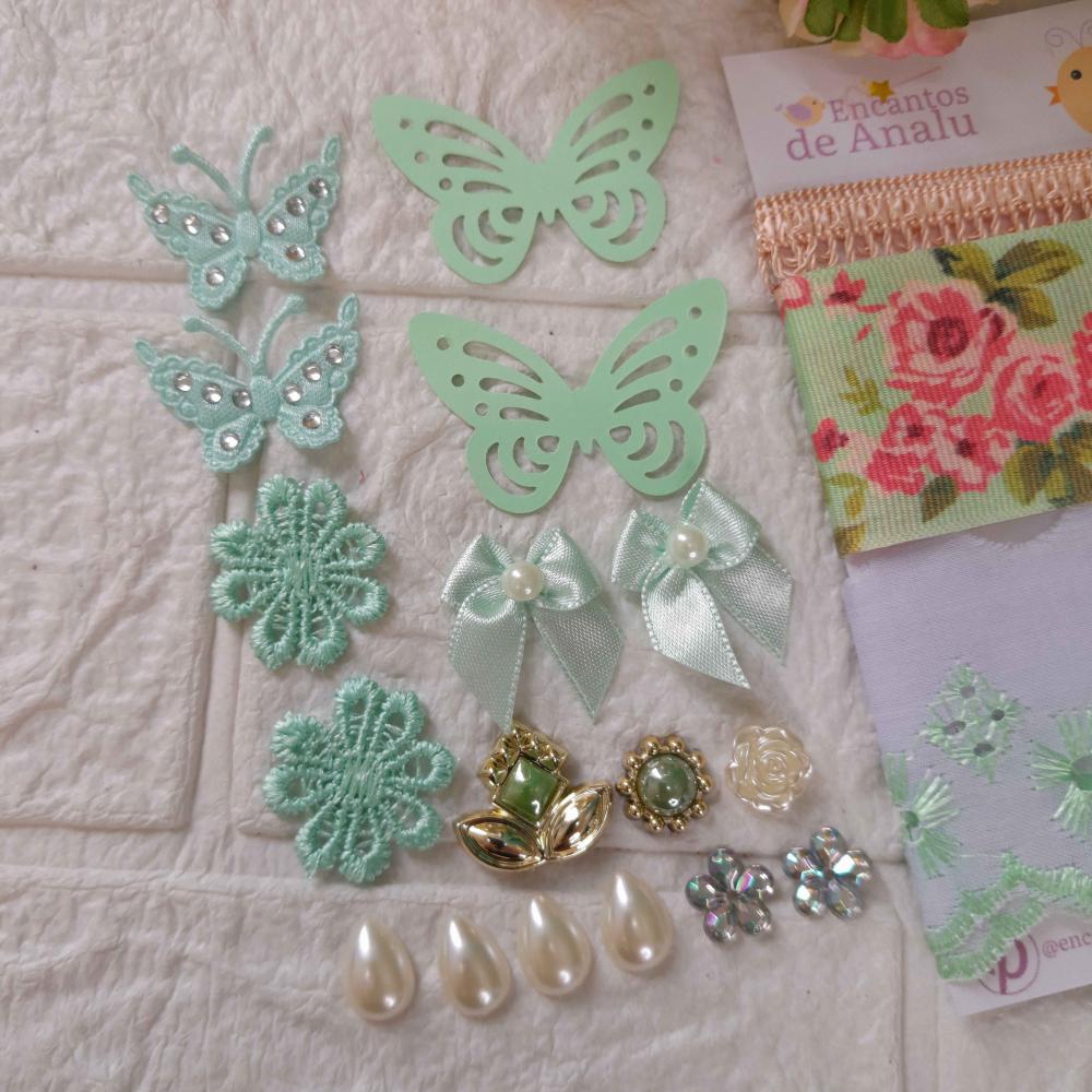 Kit de Fitas e Embellishment - Kit único e exclusivo