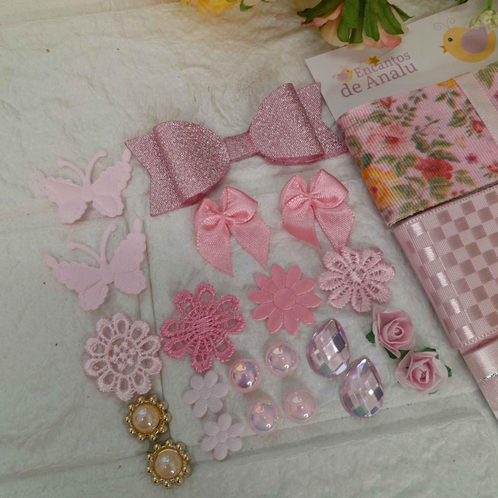 Kit de Fitas e Embellishment - Kit único e exclusivo