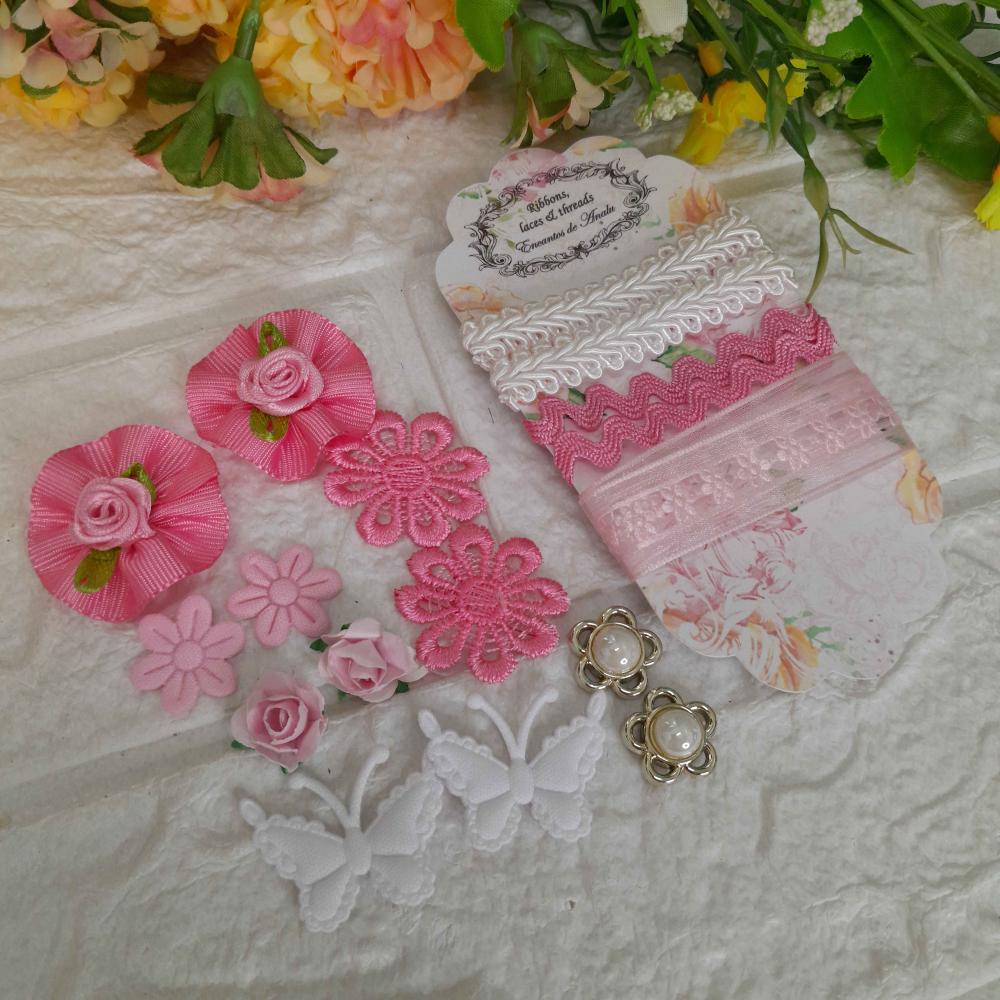 Kit de Fitas e Embellishment - Kit único e exclusivo