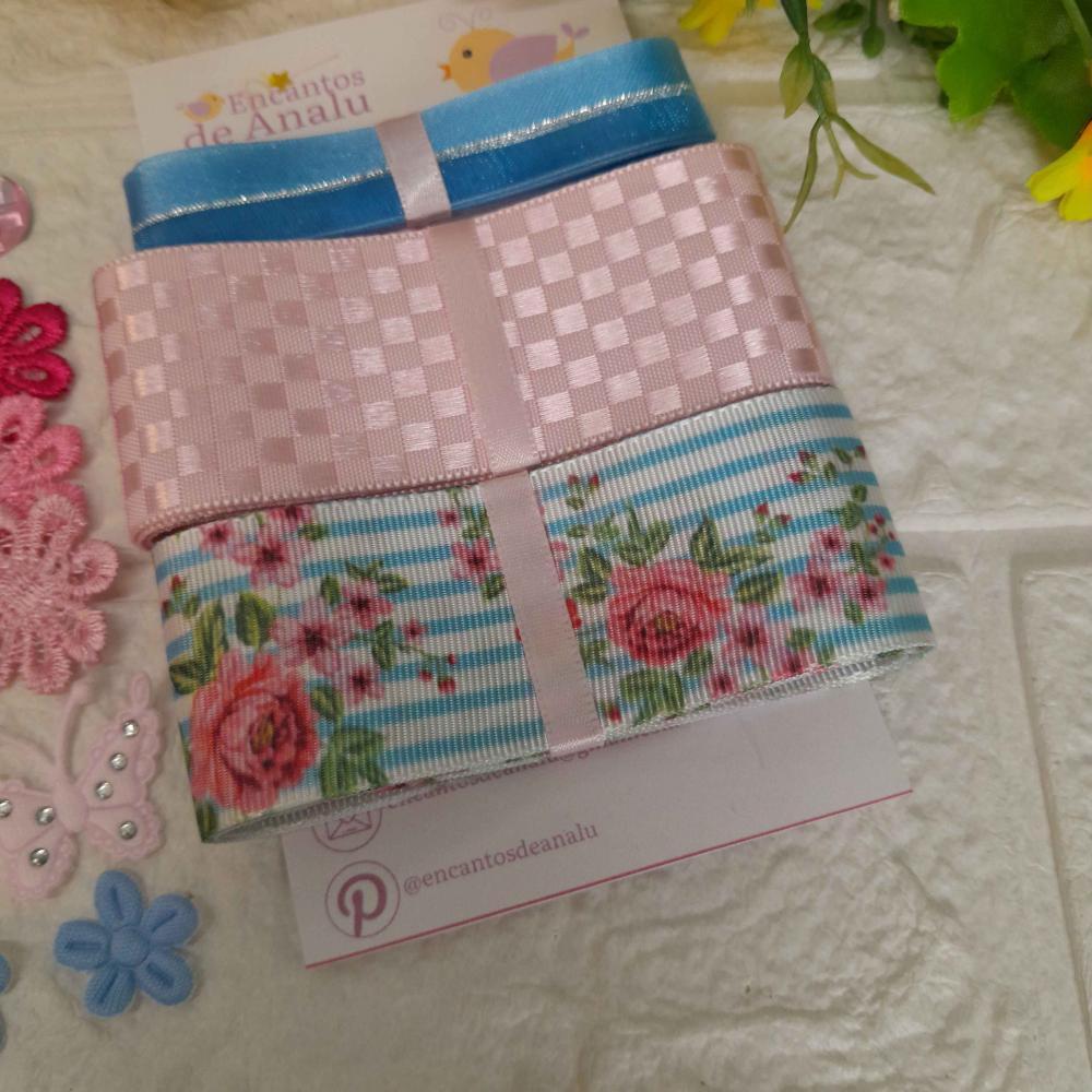 Kit de Fitas e Embellishment - Kit único e exclusivo