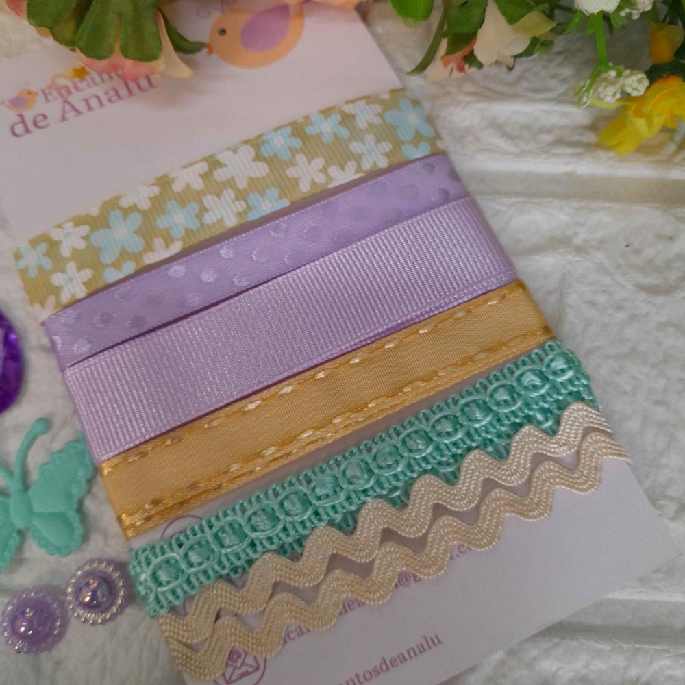 Kit de Fitas e Embellishment - Kit único e exclusivo