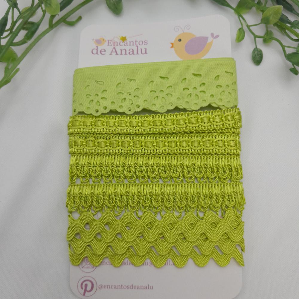 Kit de Aviamentos Coordenados para Artesanato