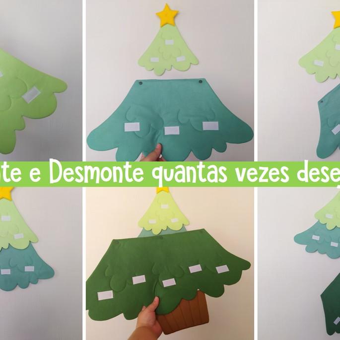 Árvore de Natal de Feltro com Velcro Montessori - Tam. M