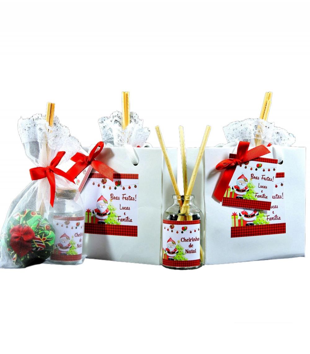 Natal Perfumado Mini Aromatizador Personalizado e Sachê Perfumad