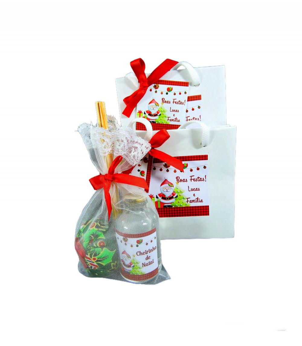 Natal Perfumado Mini Aromatizador Personalizado e Sachê Perfumad