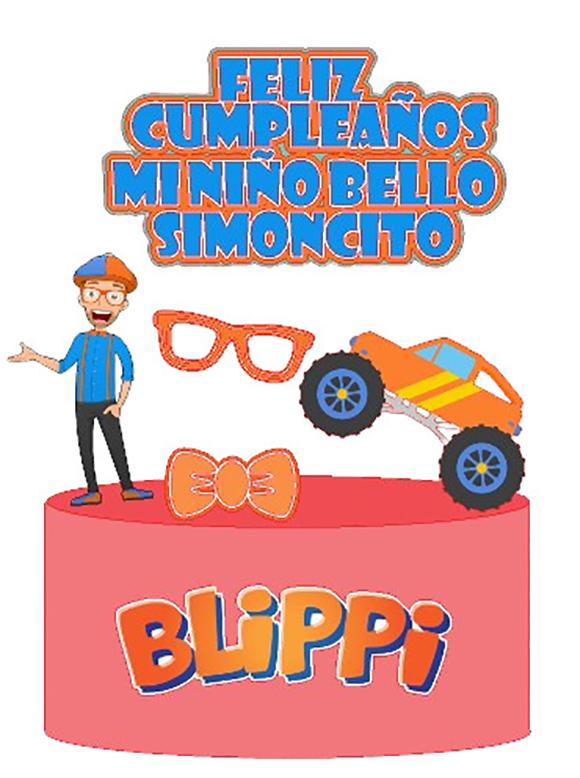 Arquivo de corte Topo de Bolo Blippi