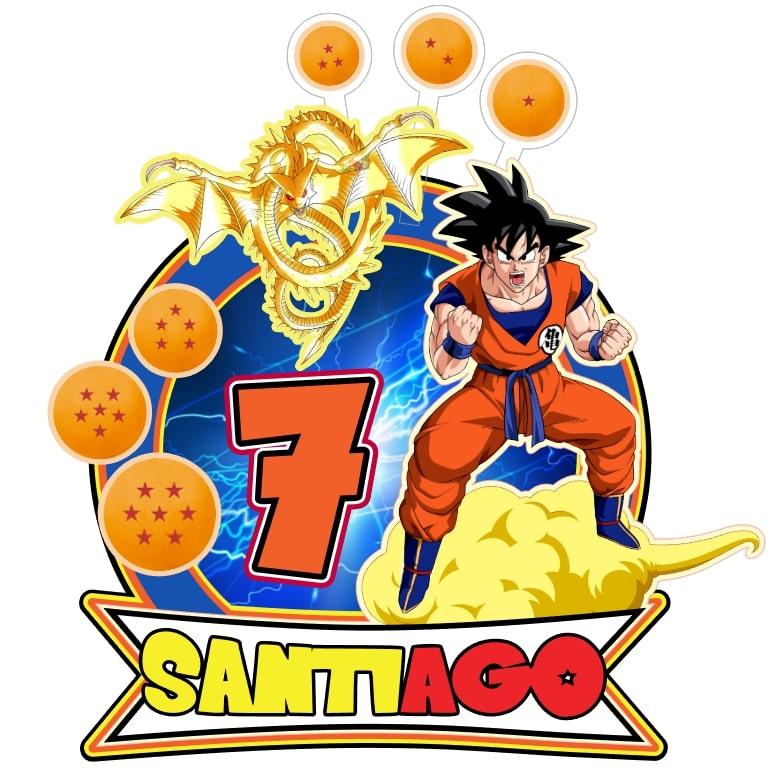 Arquivo de corte topo de bolo Dragon Ball