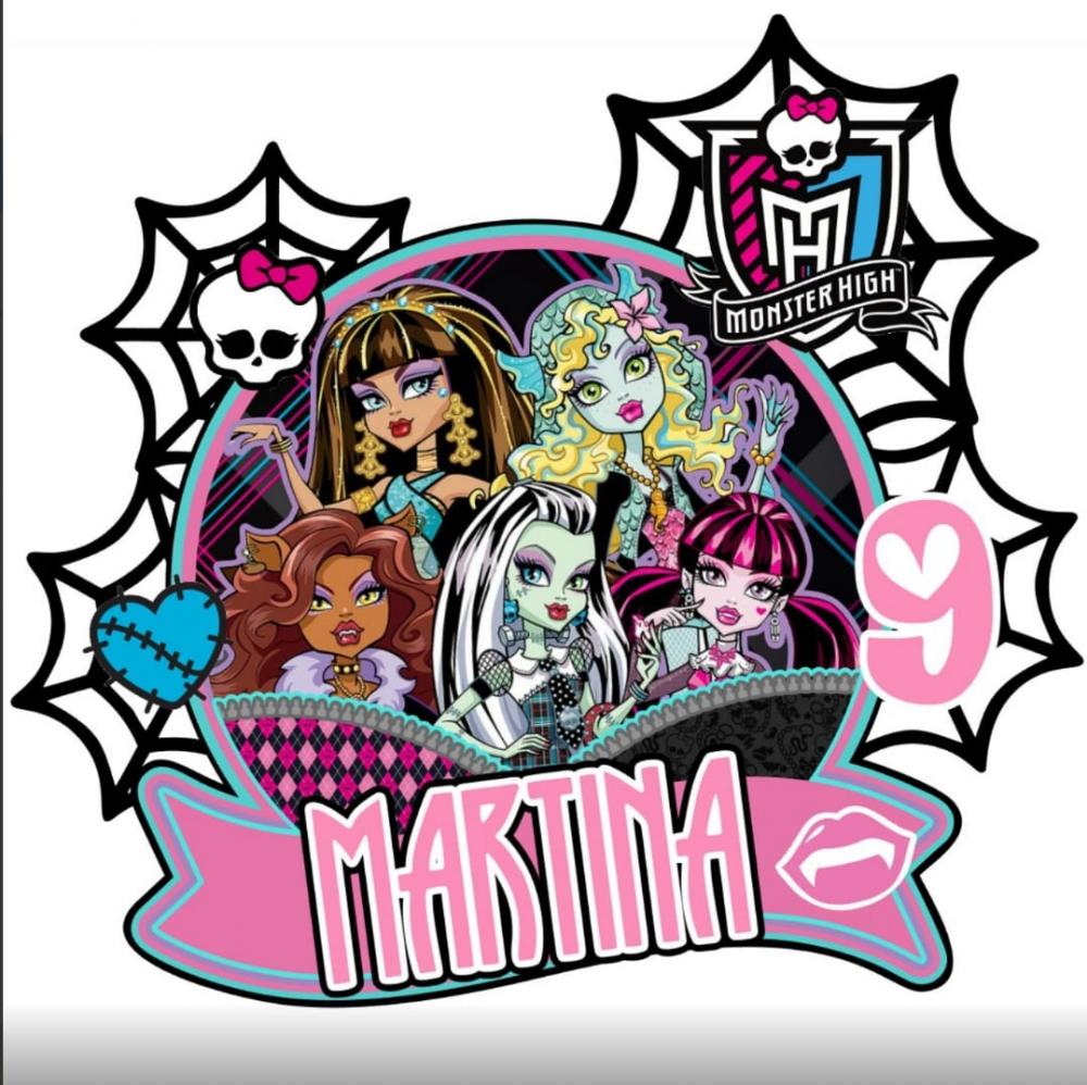 Arquivo de Corte Topo de Bolo Monster High