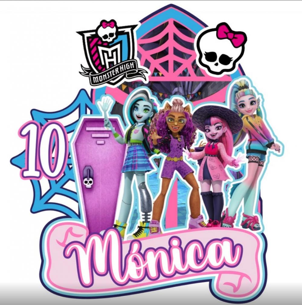 Arquivo de Corte Topo de Bolo Monster High