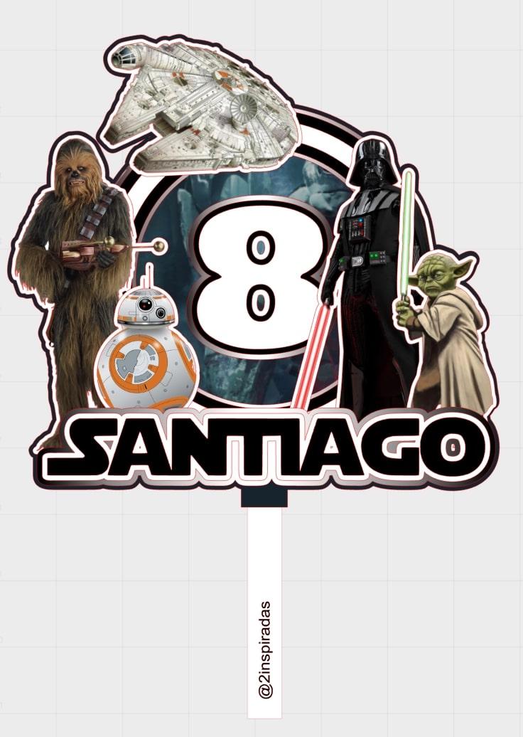 Arquivo de corte topo de bolo Star Wars