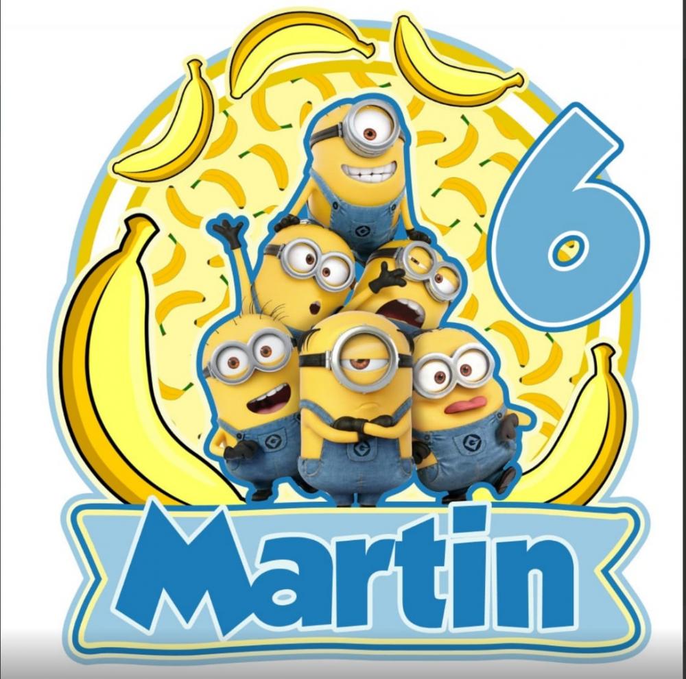 Arquivo de corte topo de bolo Minions