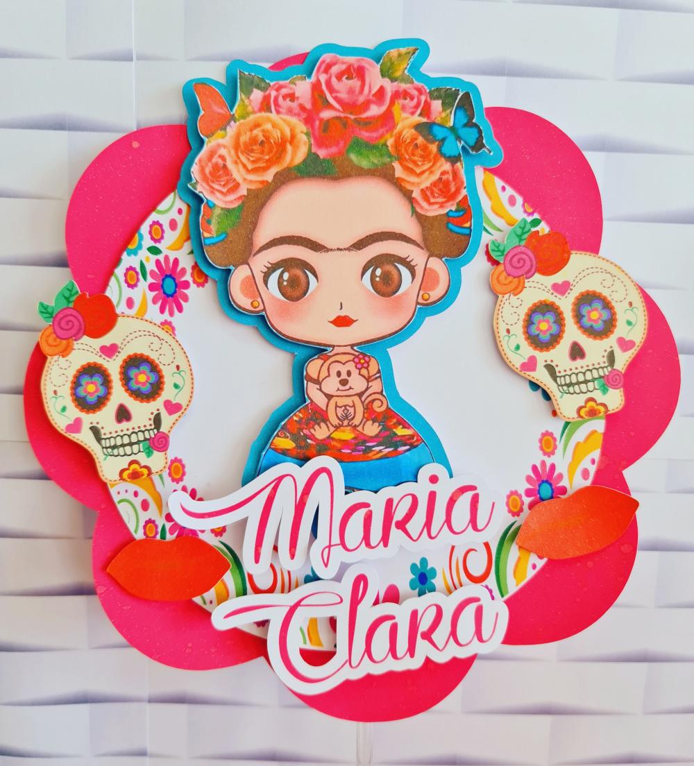 Topo de Bolo Frida