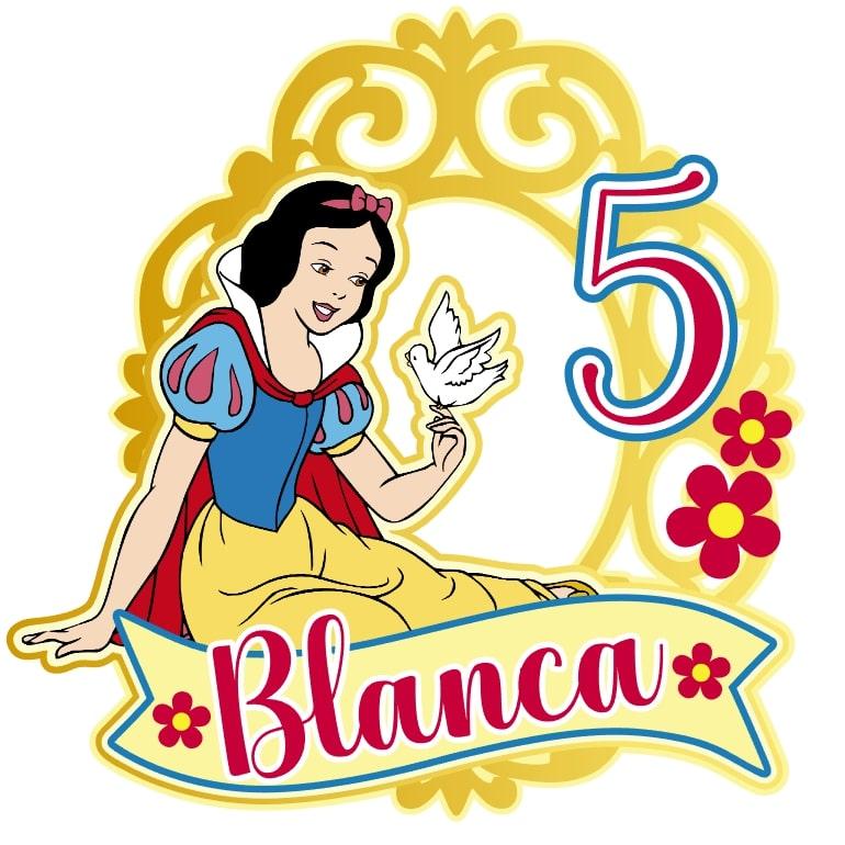 Topo de Bolo Branca de Neve