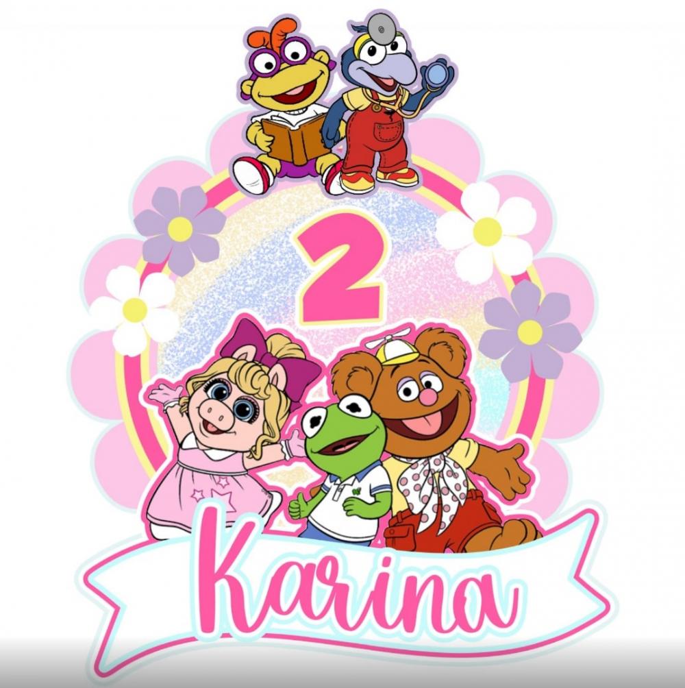 Topo de bolo Muppets Babies