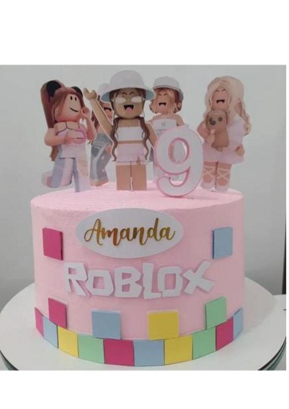 Topo de bolo Roblox