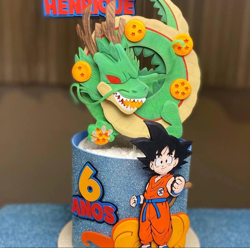 Arquivo de corte topo de bolo Dragon Ball