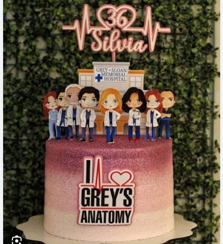 Arquivo de corte topo de bolo Greys anatomy