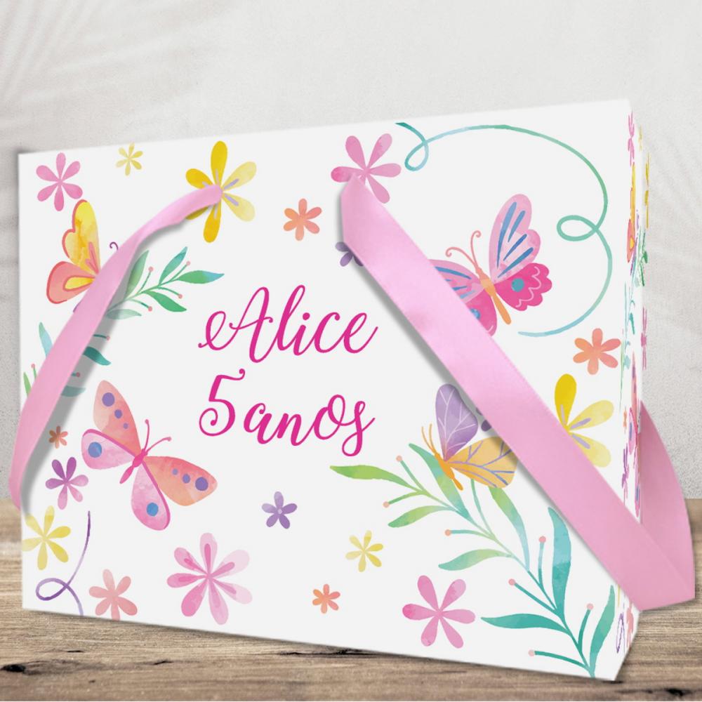 Sacola Personalizada tema Borboletas