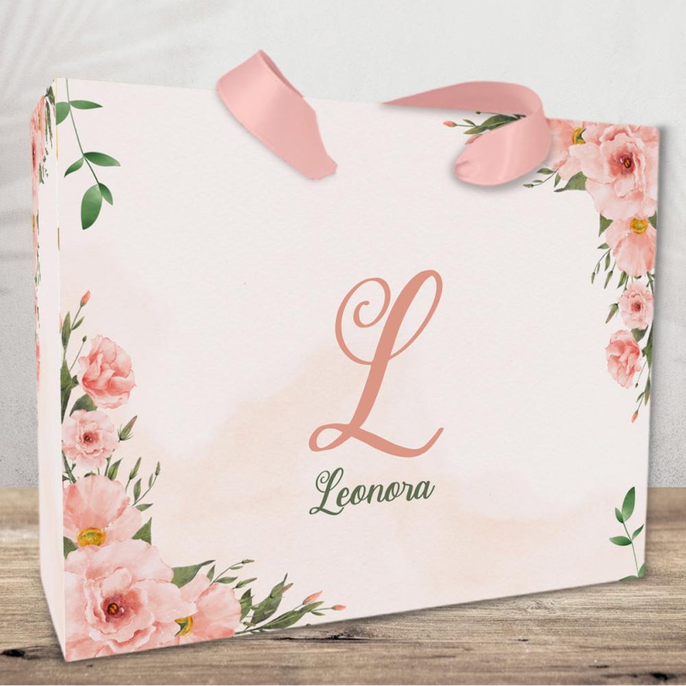 Sacolinha Personalizada tema Floral