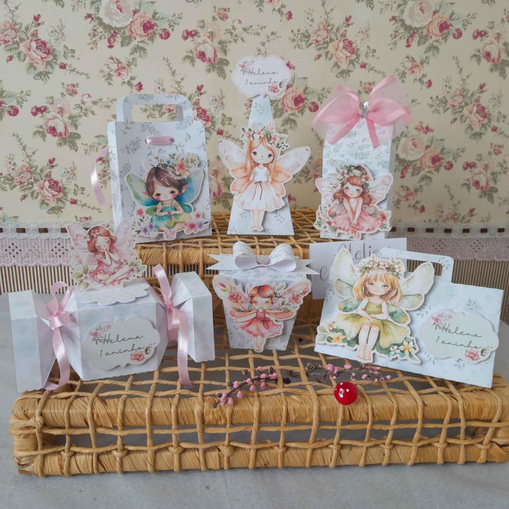 Kit de Personalizados Jardim das Fadas