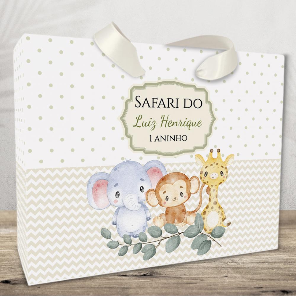 Sacolinha Personalizada tema Safari