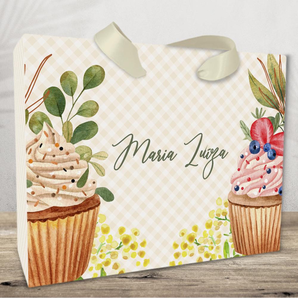 Sacola Personalizada tema Cupcake