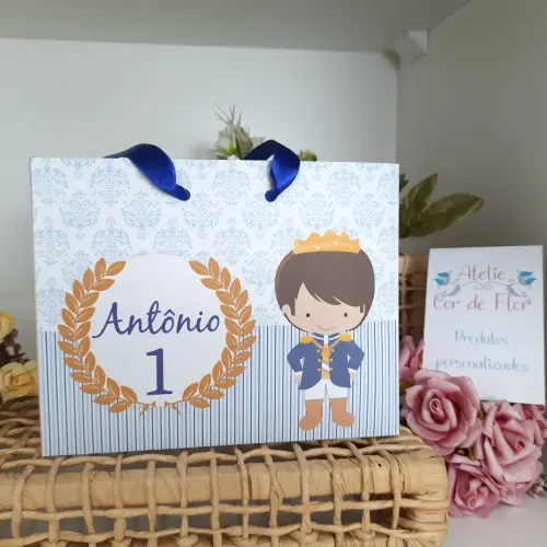 Sacolinha Personalizada tema Principe