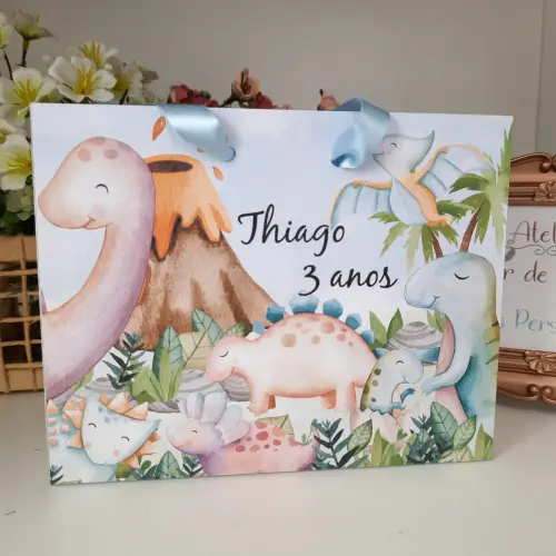 Sacola Personalizada tema Dinossauros