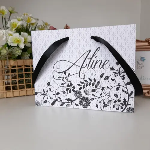 Sacolinha Personalizada tema Floral