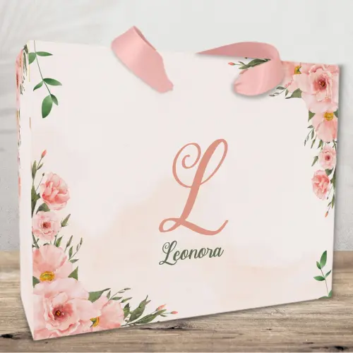 Sacolinha Personalizada tema Floral