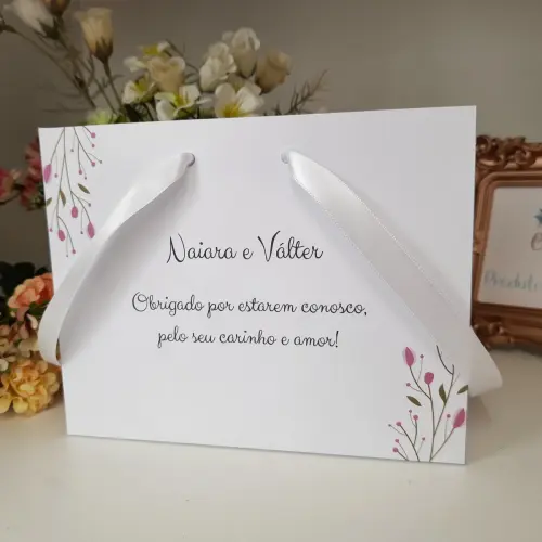 Sacola para Convite de Padrinhos de Casamento