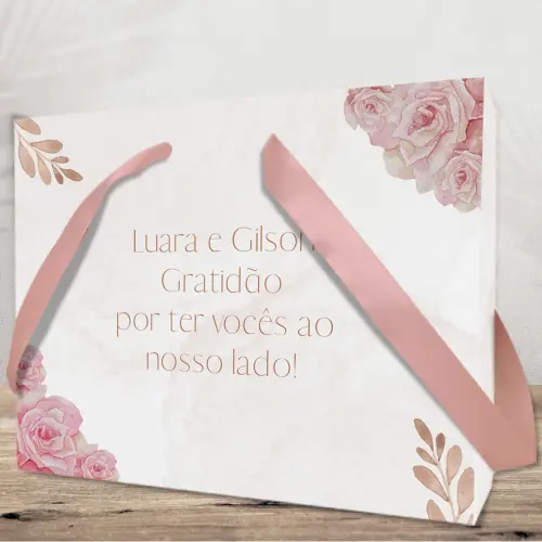 Sacola para Convite de Padrinhos de Casamento