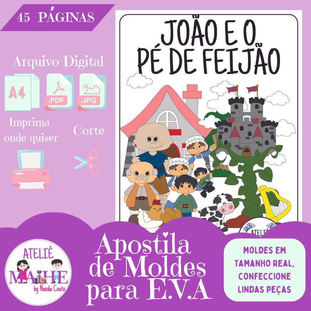 APOSTILA DE MOLDES PARA EVA JOÃO E O PÉ DE FEIJÃO