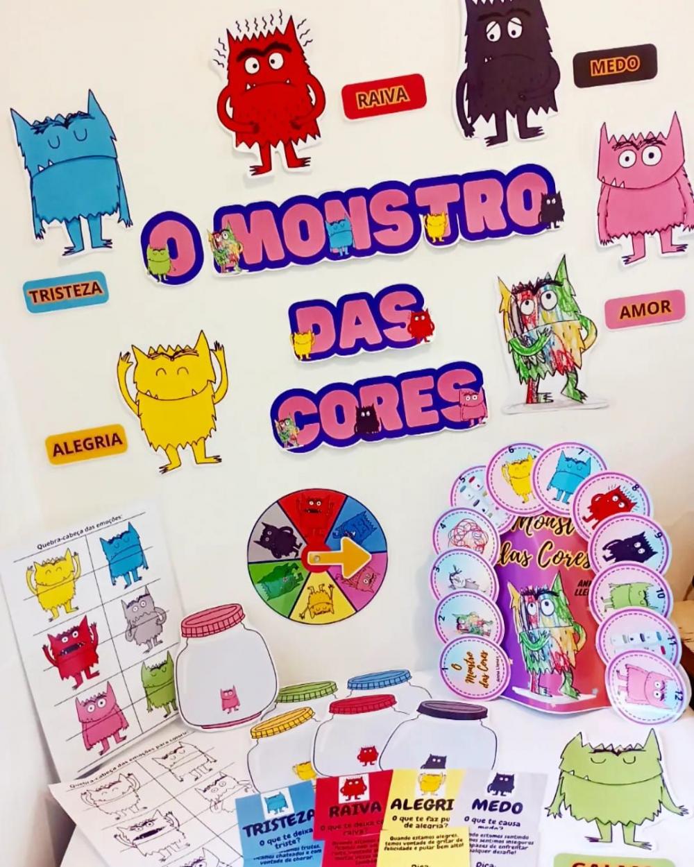 Kit O Monstro das Cores arquivo para impressão