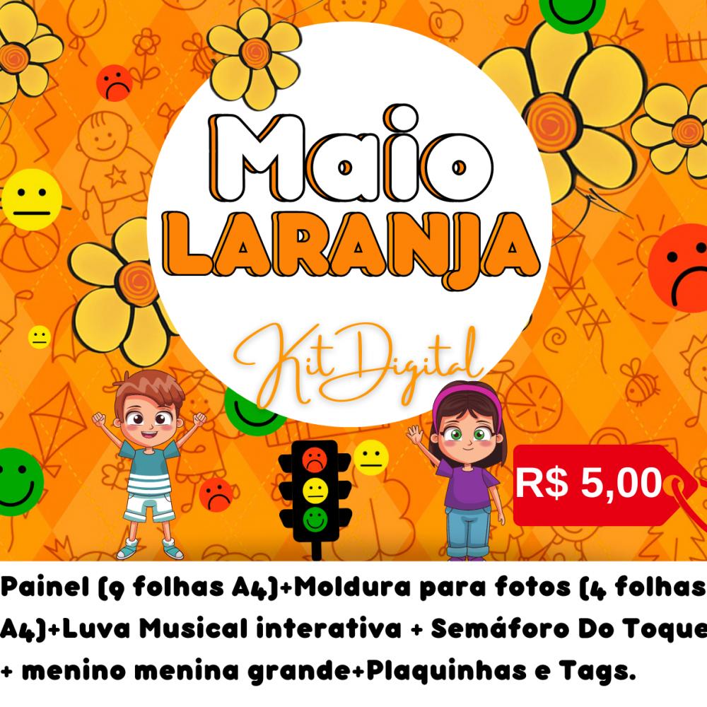 KIT DIGITAL MAIO LARANJA