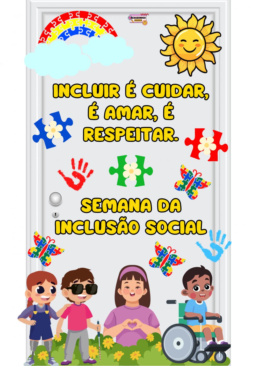 Painel porta – Semana da Inclusão