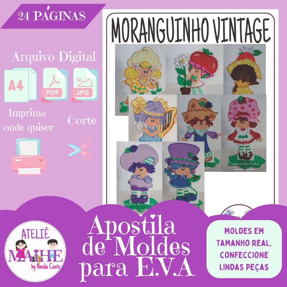 MORANGUINHO VINTAGE apostila de moldes