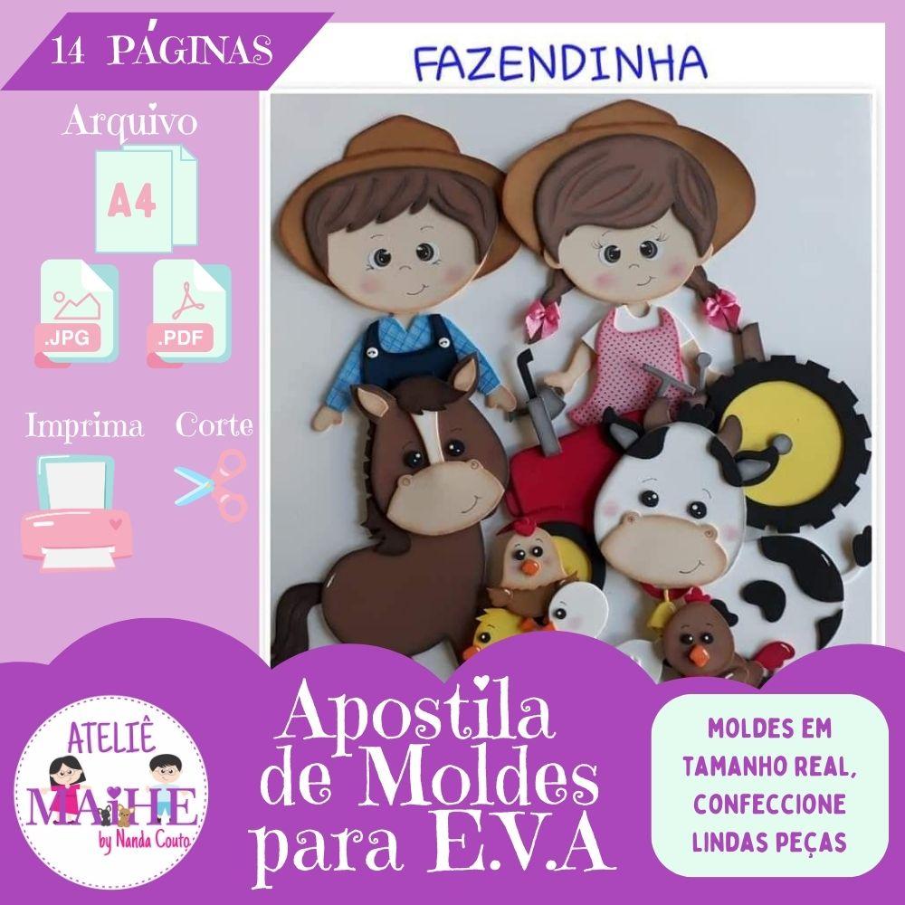 APOSTILA DE MOLDES PARA EVA FAZENDINHA