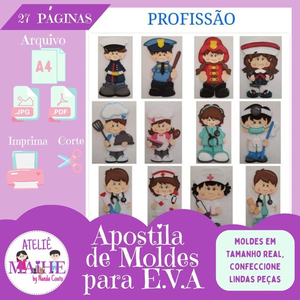 APOSTILA DE MOLDES PARA EVA PROFISSÕES