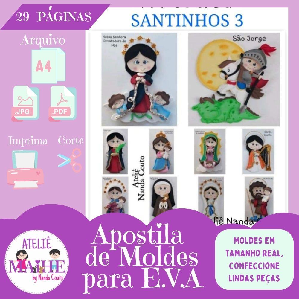 APOSTILA DE MOLDES PARA EVA SANTINHOS 3