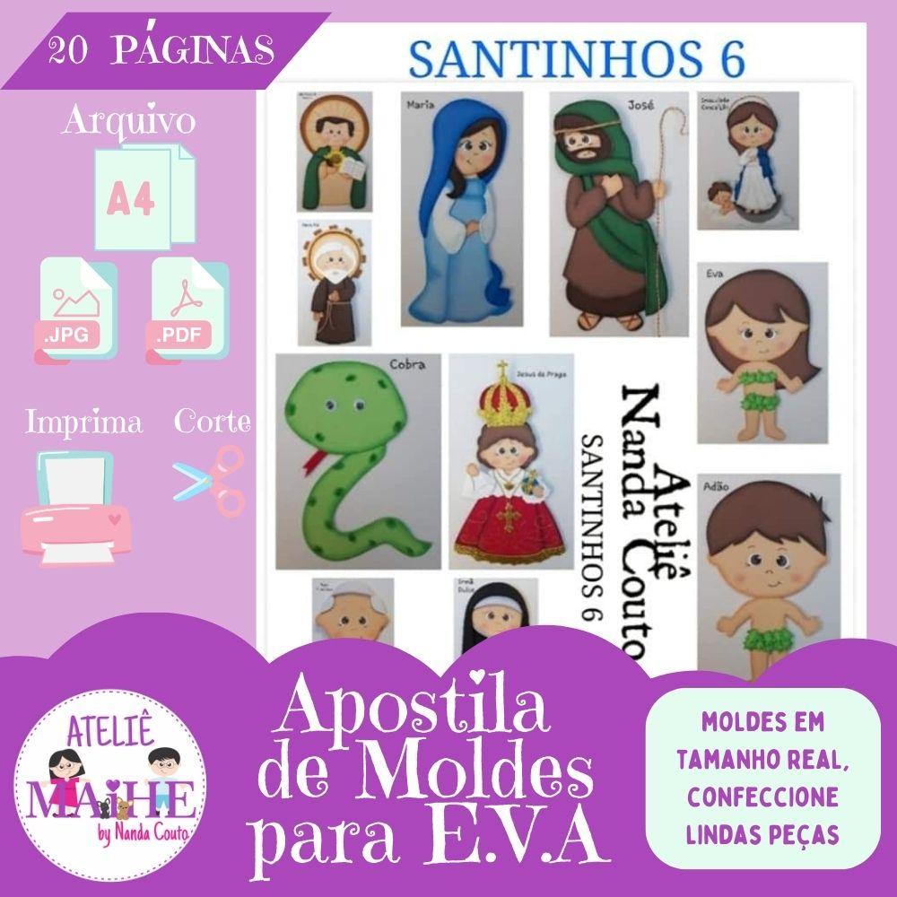 APOSTILA DE MOLDES PARA EVA SANTINHOS 6