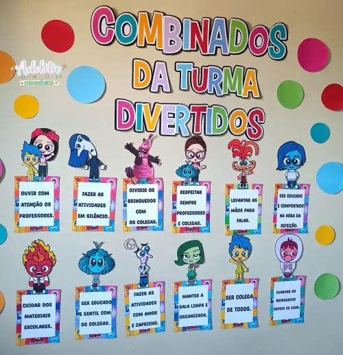 Combinados da Turma Divertidamente arquivo para impressão