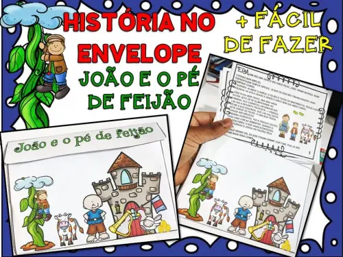 HISTÓRIA NO ENVELOPE JOÃO E O PÉ DE FEIJÃO arquivo para impressão