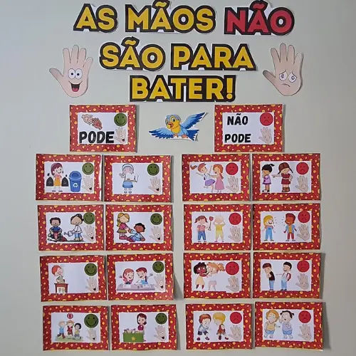 Painel As Mãos Não São Para Bater