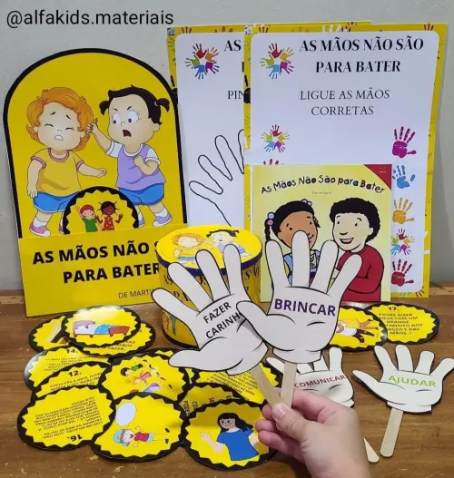 KIT AS MÃOS NÃO SÃO PARA BATER