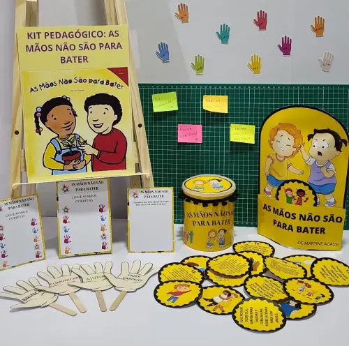 KIT PEDAGÓGICO: AS MÃOS NÃO SÃO PARA BATER